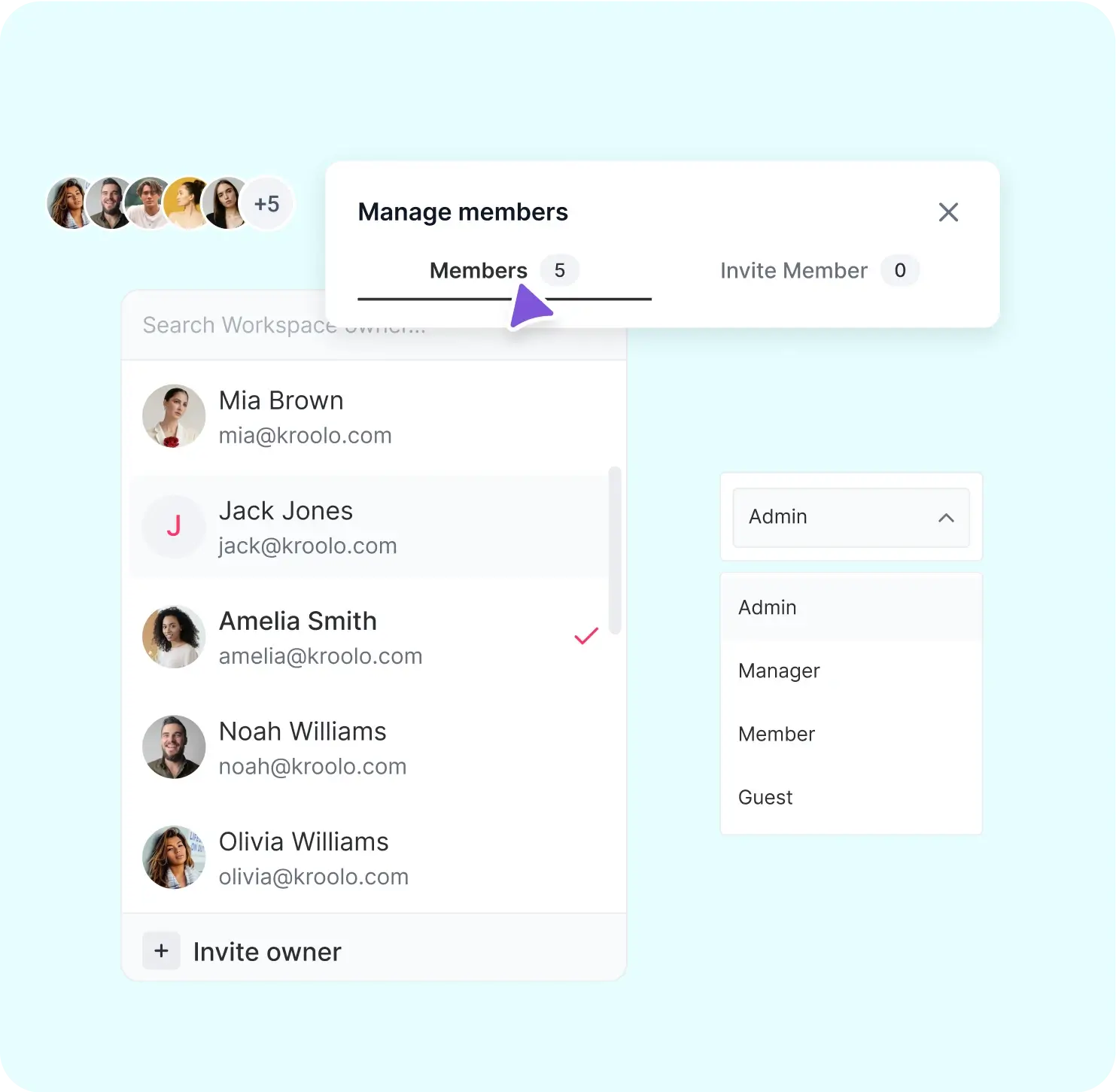  Define specific roles