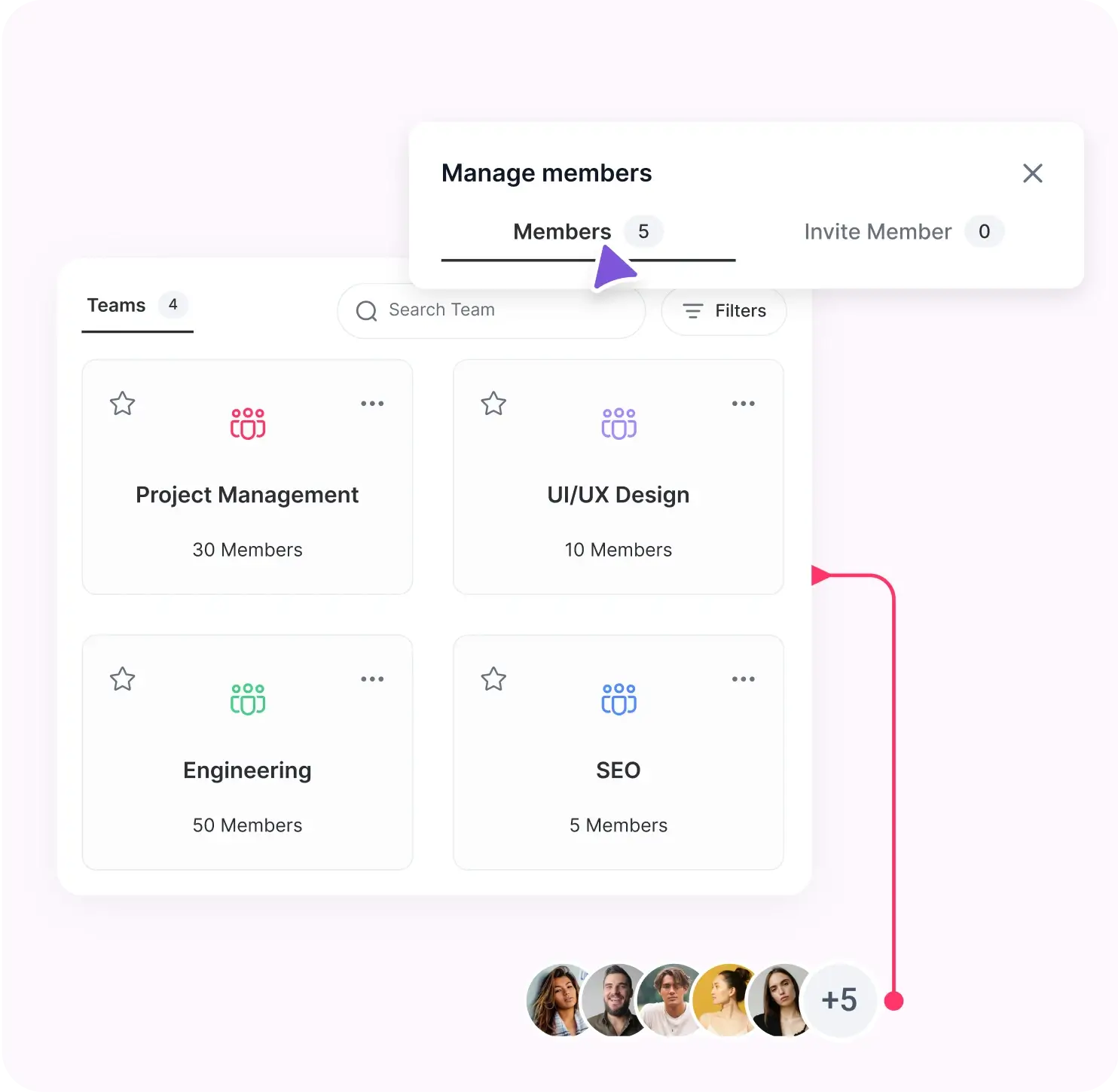 Multiple teams in workspace